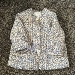 Zara Quilted Floral Coat